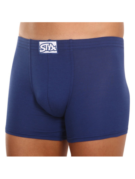 Styx Pánske boxerky Styx long klasická guma modré