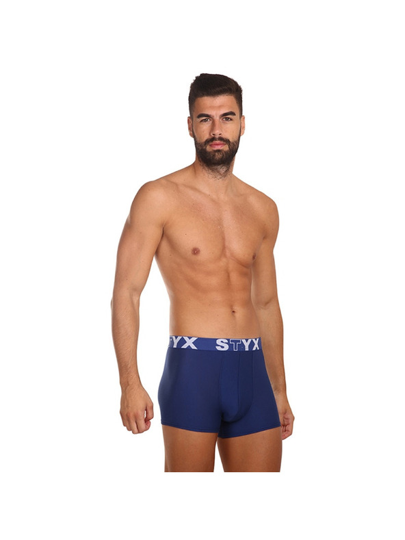 Styx Pánske boxerky Styx športová guma tmavo modré
