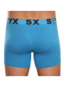 Styx Sada troch kusov - pánske boxerky Styx dlhé športové elastické pestrofarebné