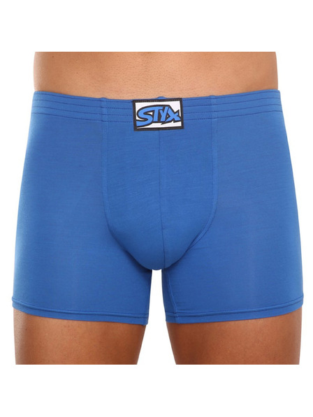 Styx Pánske boxerky Styx long klasická guma modré
