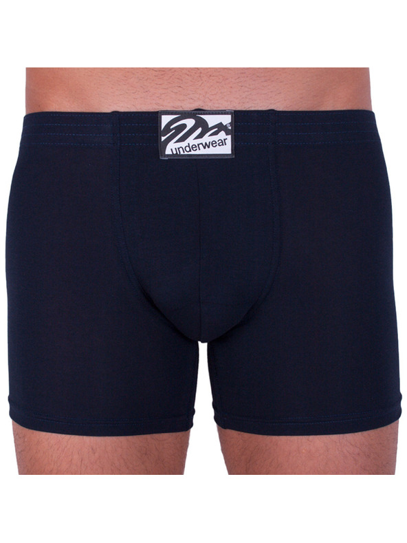 Styx Pánske boxerky Styx long klasická guma tmavo modré