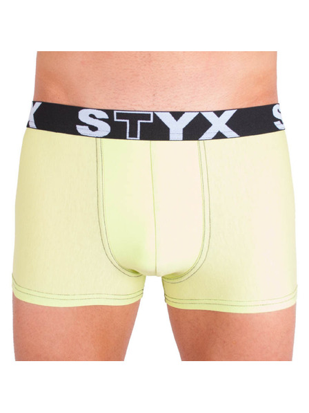 Styx Pánske boxerky Styx športová guma nadrozmer zelenkavé