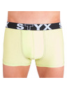 Styx Pánske boxerky Styx športová guma nadrozmer zelenkavé