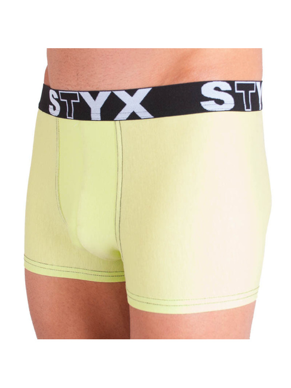 Styx Pánske boxerky Styx športová guma nadrozmer zelenkavé