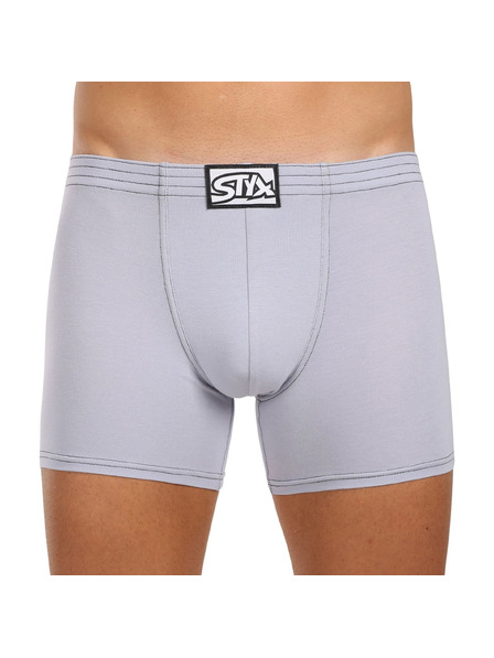 Styx Styx dlhé klasické pánske boxerky svetlosivé