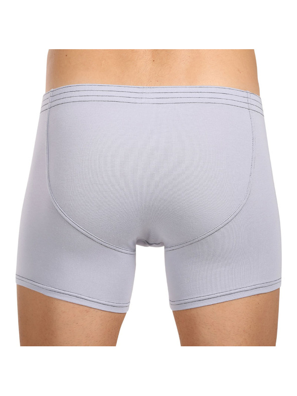 Styx Styx dlhé klasické pánske boxerky svetlosivé