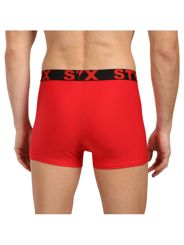 Styx Pánske boxerky Styx športová guma červené