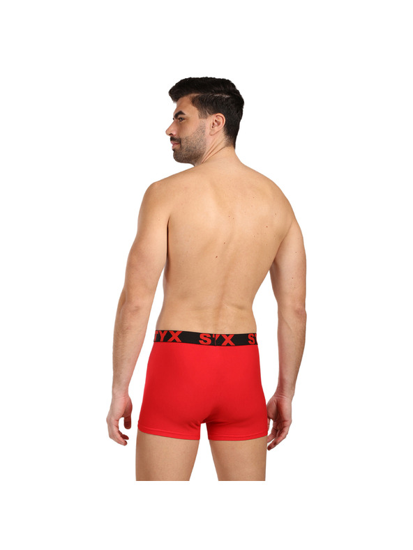 Styx Pánske boxerky Styx športová guma červené