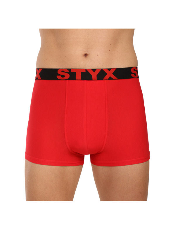 Styx Pánske boxerky Styx športová guma červené