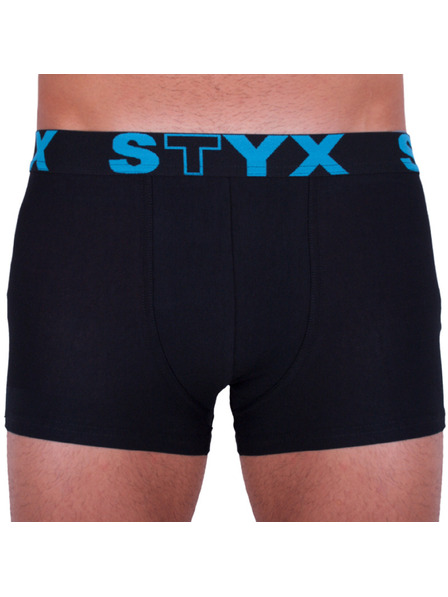 Styx Pánske boxerky Styx športová guma nadrozmer čierne