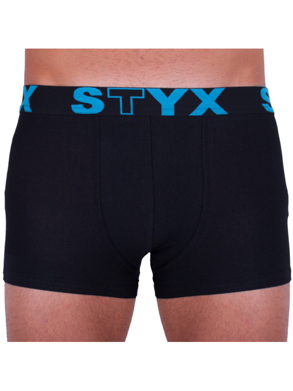 Styx Pánske boxerky Styx športová guma nadrozmer čierne