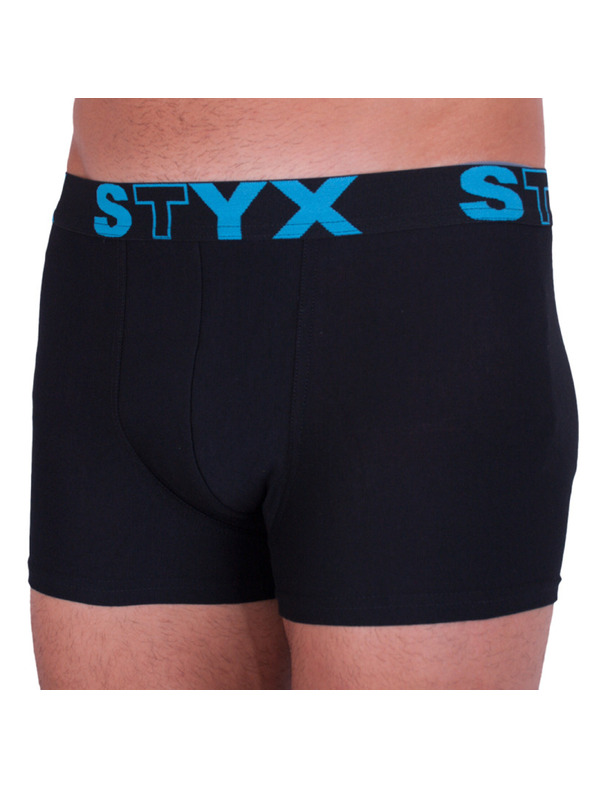 Styx Pánske boxerky Styx športová guma nadrozmer čierne