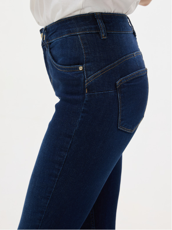 Orsay Tmavomodré dámske skinny fit džínsy ORSAY