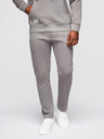 Ombre Clothing Pánska tepláková súprava: mikina s kapucňou + nohavice regular fit - sivá V8 Z120 Ombre Clothing