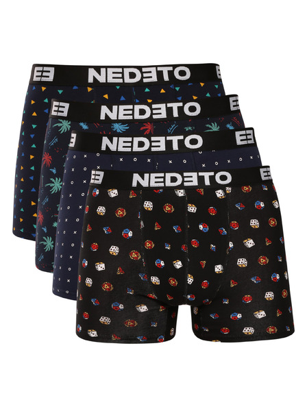 Nedeto Sada štyroch - pánske boxerky Nedeto viacfarebné