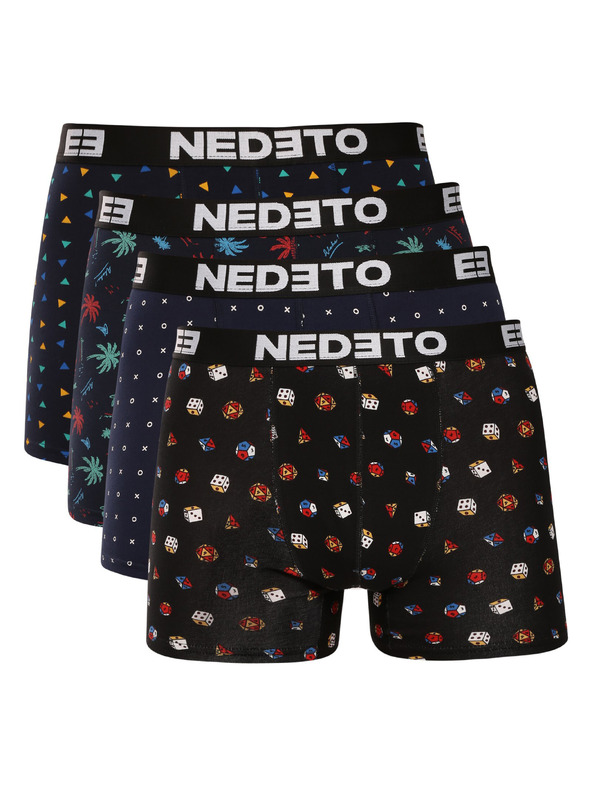 Nedeto Sada štyroch - pánske boxerky Nedeto viacfarebné