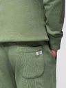 Ombre Clothing Pánska tepláková súprava bavlnená mikina + nohavice jogger - zelená V3 Z121 Ombre Clothing