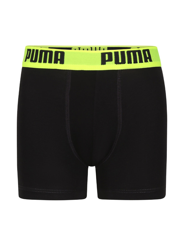 Puma Sada štyroch - chlapčenské boxerky Puma čierne