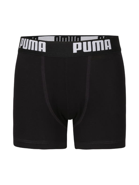 Puma Sada štyroch - chlapčenské boxerky Puma čierne