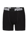 Puma Sada štyroch - chlapčenské boxerky Puma čierne