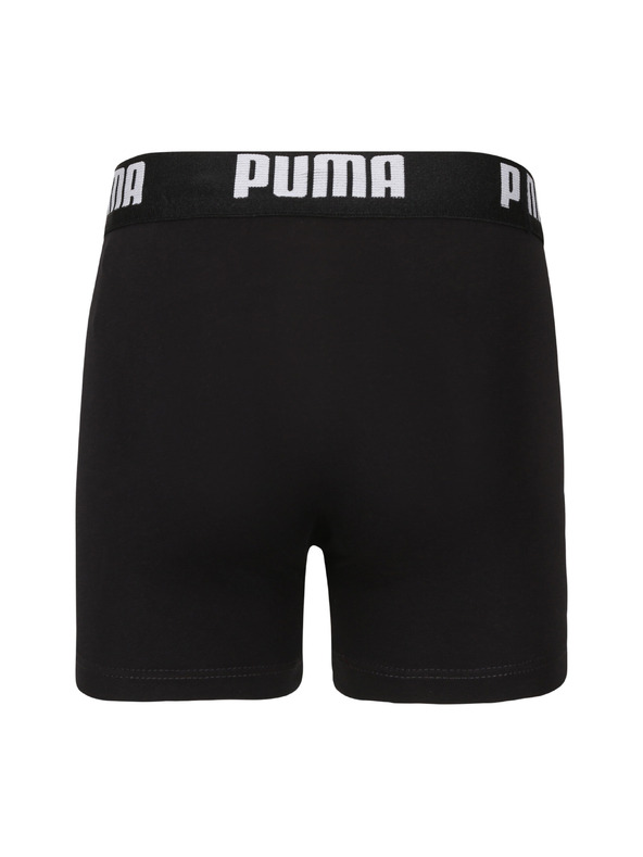 Puma Sada štyroch - chlapčenské boxerky Puma čierne