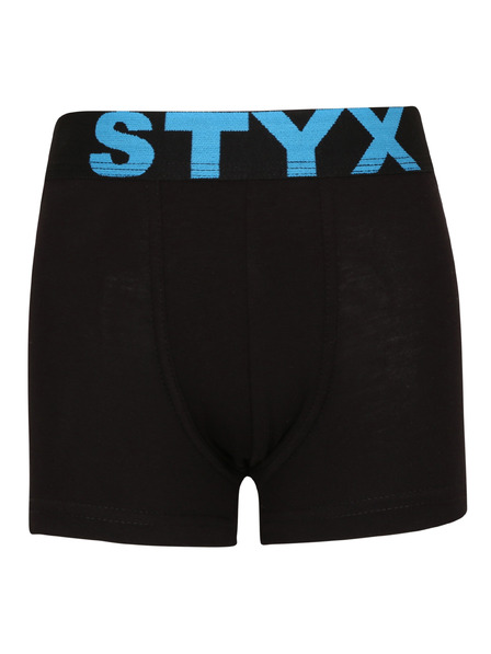 Styx Detské boxerky Styx športová guma čierne