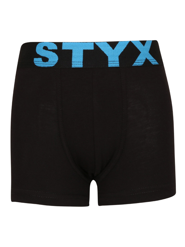 Styx Detské boxerky Styx športová guma čierne