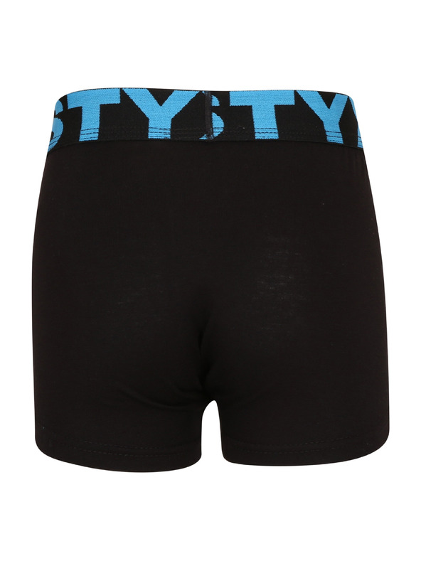 Styx Detské boxerky Styx športová guma čierne