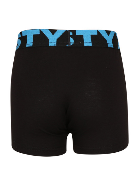 Styx Detské boxerky Styx športová guma čierne