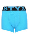 Styx Detské boxerky Styx športová guma svetlo modré