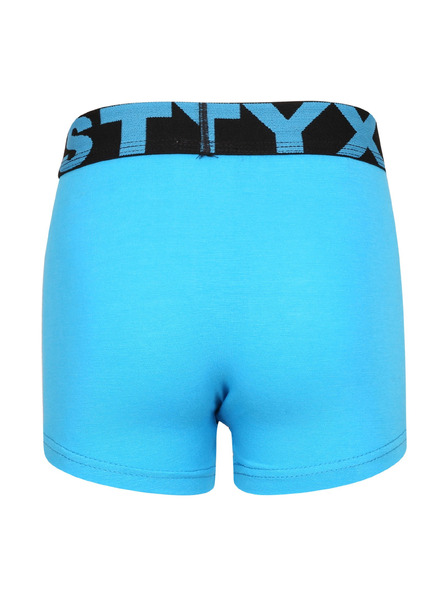 Styx Detské boxerky Styx športová guma svetlo modré