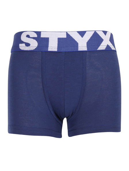 Styx Detské boxerky Styx športová guma tmavo modré