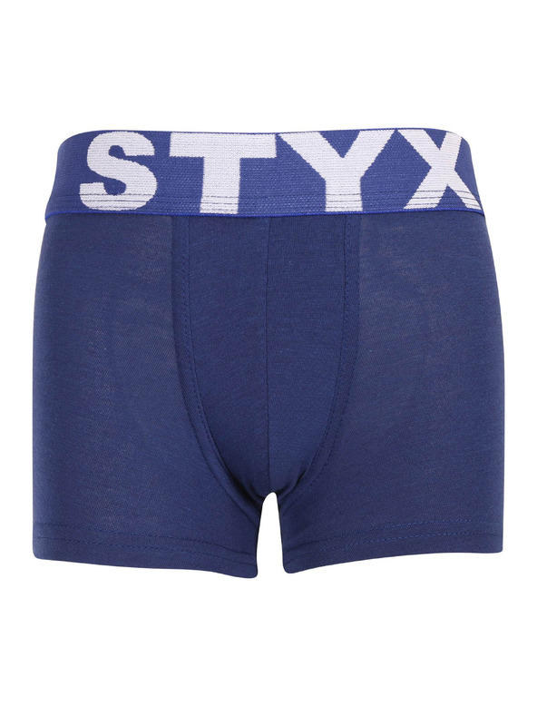 Styx Detské boxerky Styx športová guma tmavo modré