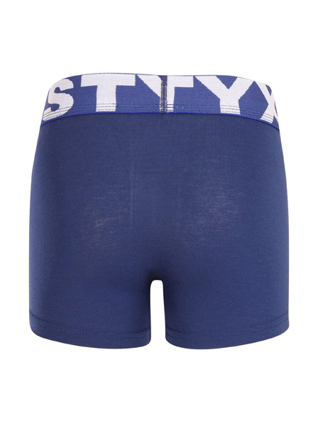 Styx Detské boxerky Styx športová guma tmavo modré