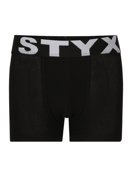 Styx Detské boxerky Styx športová guma čierne