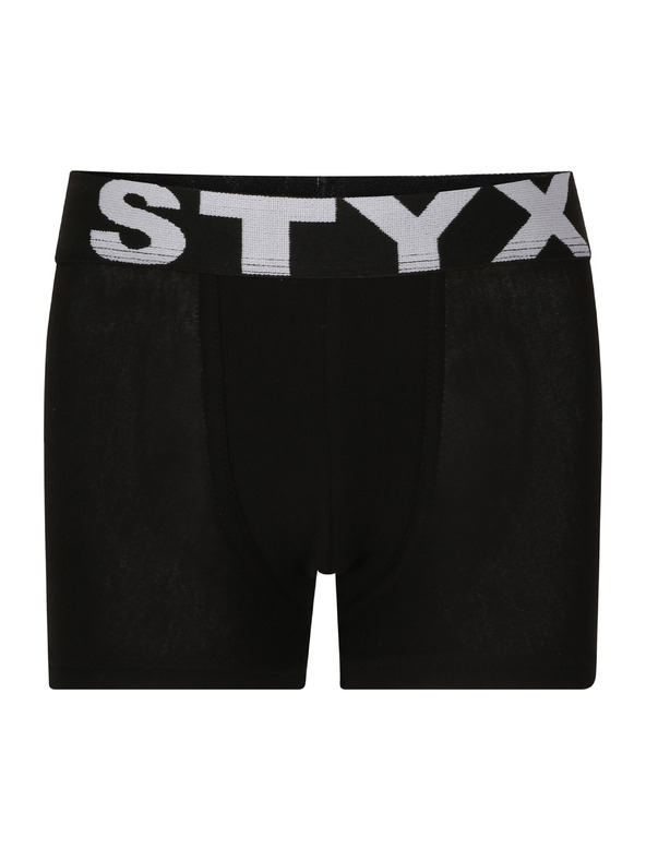 Styx Detské boxerky Styx športová guma čierne