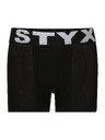 Styx Detské boxerky Styx športová guma čierne