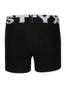 Styx Detské boxerky Styx športová guma čierne