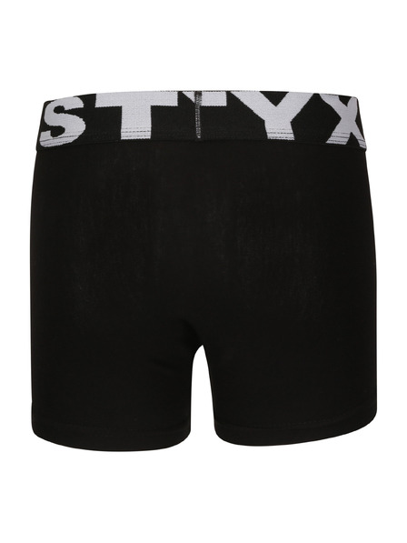 Styx Detské boxerky Styx športová guma čierne