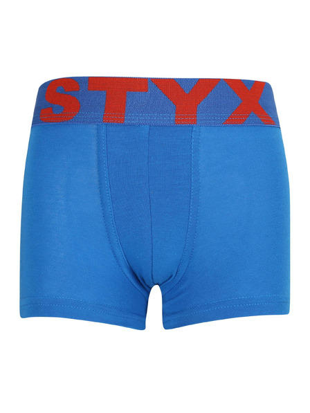 Styx Detské boxerky Styx športová guma modré