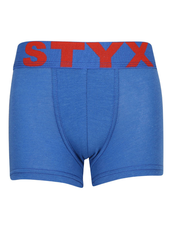 Styx Detské boxerky Styx športová guma modré