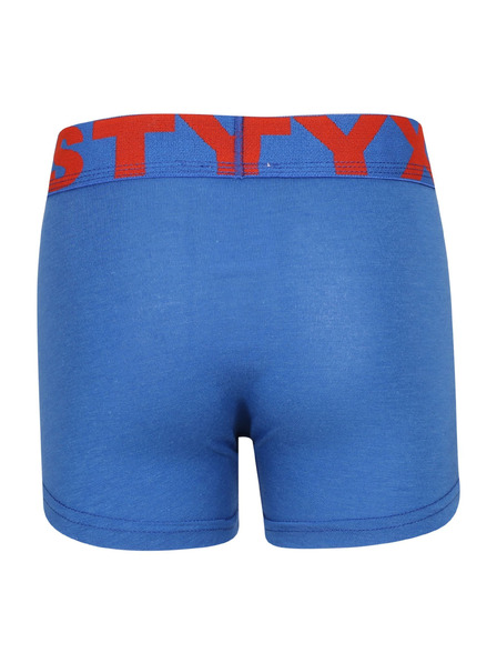 Styx Detské boxerky Styx športová guma modré