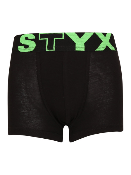 Styx Detské boxerky Styx športová guma čierne