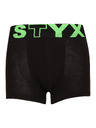 Styx Detské boxerky Styx športová guma čierne