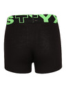 Styx Detské boxerky Styx športová guma čierne