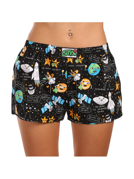 Styx Dámske trenky Styx art klasická guma vesmír