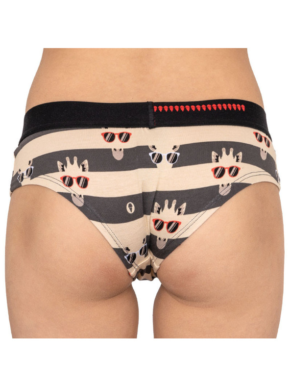 69slam Dámske nohavičky 69SLAM boxer bamboo giraffe stripes