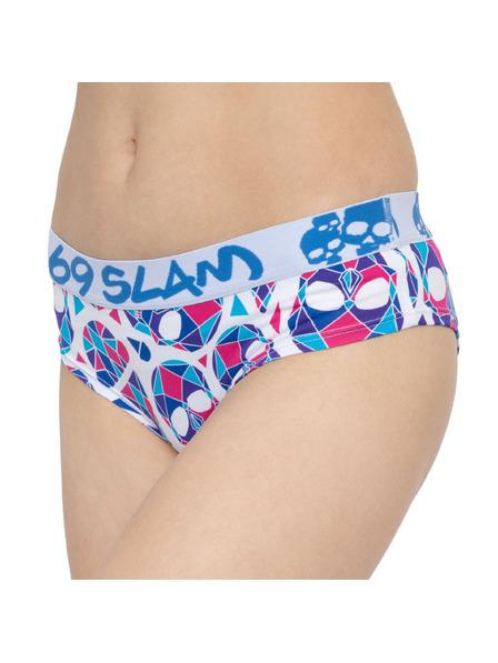 69slam Dámske nohavičky 69SLAM boxer skullmond white