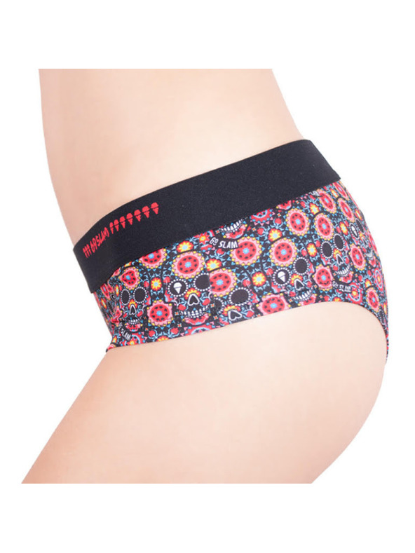 69slam Dámske nohavičky 69SLAM boxer flower skull