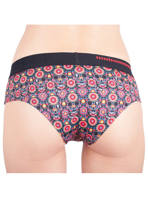 69slam Dámske nohavičky 69SLAM boxer flower skull